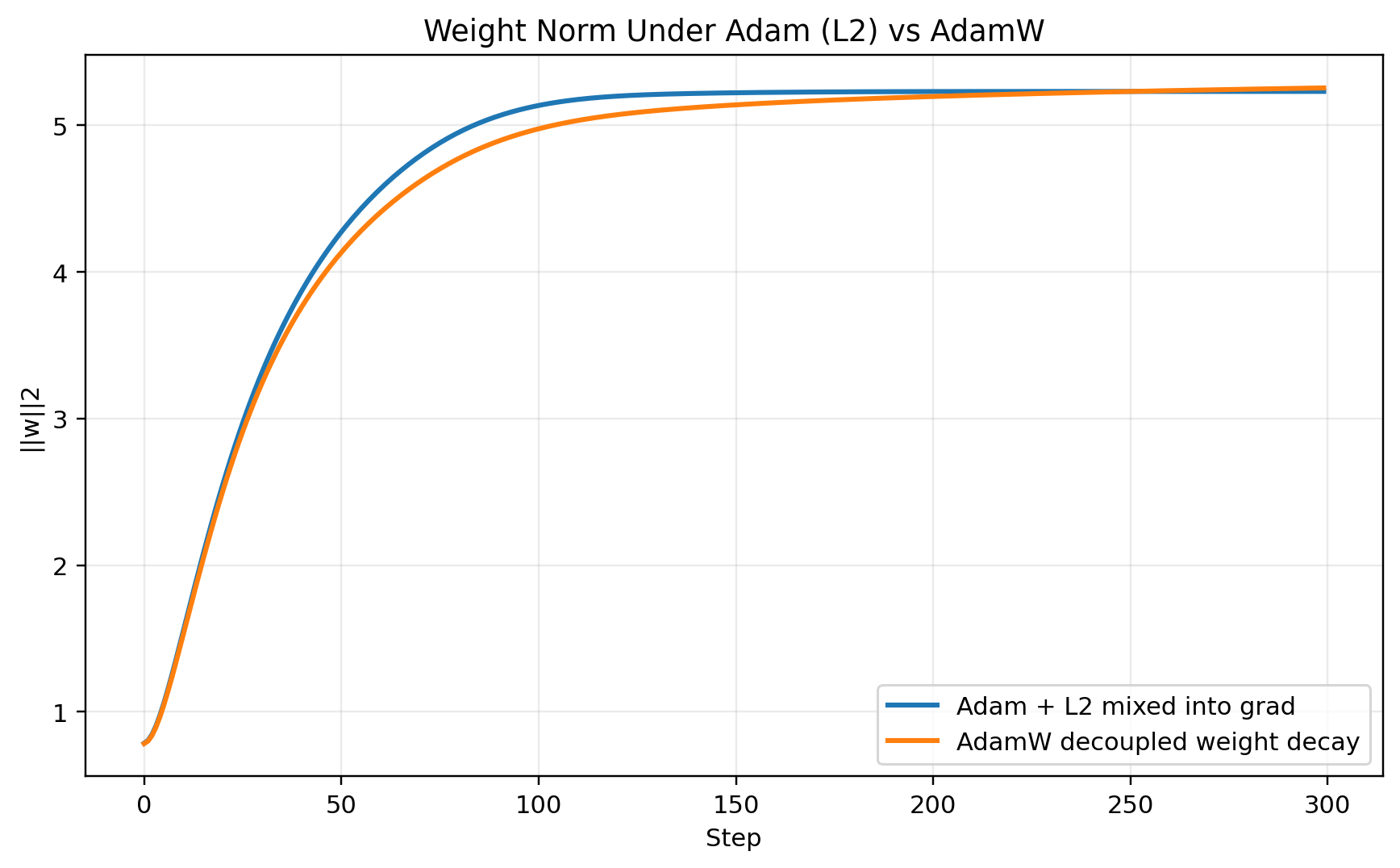 AdamW weight decay